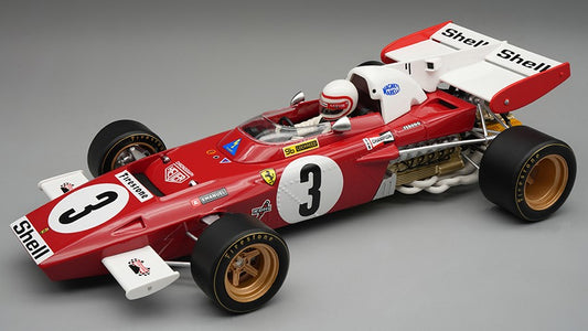 FERRARI 312 B2 N.3 ZANDVOORT GP 1971 C.REGAZZONI C/VETRINA - Tecnomodel - TMD18315D
