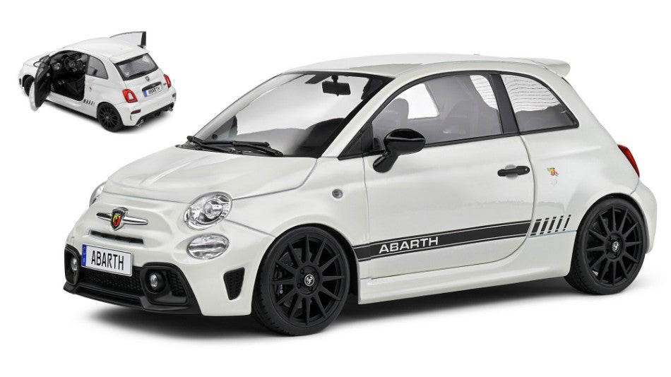 FIAT NUOVA 500 ABARTH 595 2022 WHITE 1:18 - Solido - SL1811301