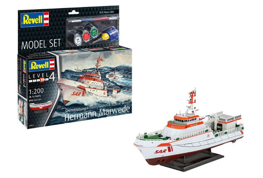 MODEL SET SEARCH & RESCUE VESSEL HERMANN MARVEDE KIT 1:200 - Revell - RV65812