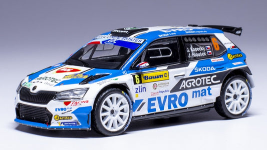SKODA FABIA RALLY2 E N.6 BARUM RALLY 2021 KOPECKY-HLOUSEK 1:43 - Ixo Model - RAM935