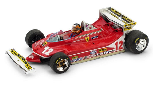 FERRARI 312 T4 G.VILLENEUVE 1979 N.12 MONACO GP + PILOTA 1:43 - Brumm - BM0514CH