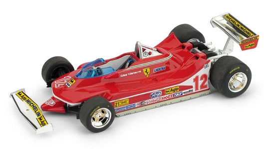 FERRARI 312 T4 GILLES VILLENEUVE 1979 N.12 WINNER USA OVEST GP 1:43 - Brumm - BM0578