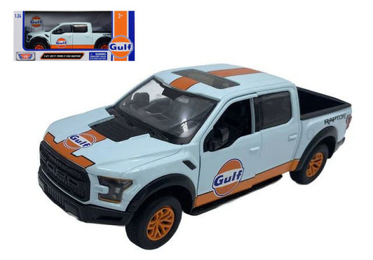 FORD F-150 RAPTOR 2017 "GULF" LIVERY 1:24 - MotorMax - MTM79665