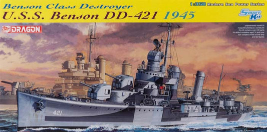 U.S.S. NAVE BENSON DD-421 BENSON CLASS DESTROYER 1945 KIT 1:350 - Dragon - D1032