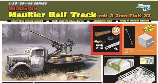 Sd.Kfz.3 MAULTIER W/3/7 cm FLAK 37 KIT 1:35 - Dragon - D6788