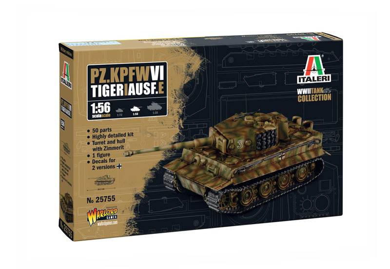 Pz.Kpfw.VI TIGER I Ausf.E KIT 1:56 - Italeri - IT25755