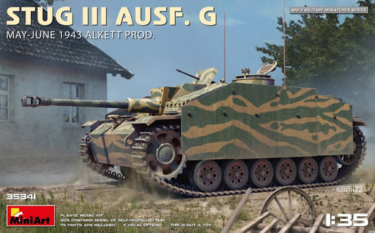 STUG III AUSF.G MAY-JUNE 1943 ALKETT PROD.KIT 1:35 - Miniart - MIN35341