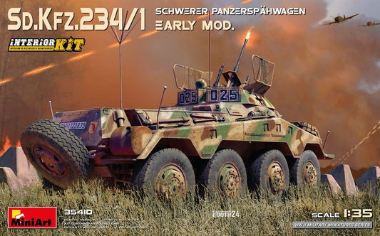 Sd.Kfz.234/1 SCHWERER PANZERSPAHWAGEN (2cm) EARLY MOD.INTERIOR KIT 1:35 - Miniart - MIN35410