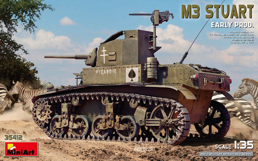 M3 STUART EARLY PROD.KIT 1:35 - Miniart - MIN35412