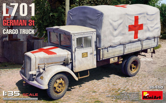 L701 GERMAN 3t CARGO TRUCK RED CROSS KIT 1:35 - Miniart - MIN35450