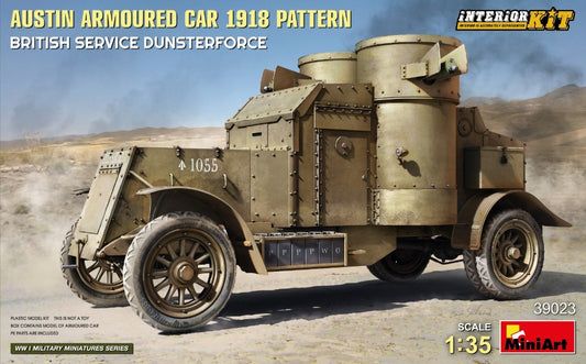 AUSTIN ARMOURED CAR 1918 PATTERN BRITISH SERVICE DUNSTERFORCE KIT 1:35 - Miniart - MIN39023