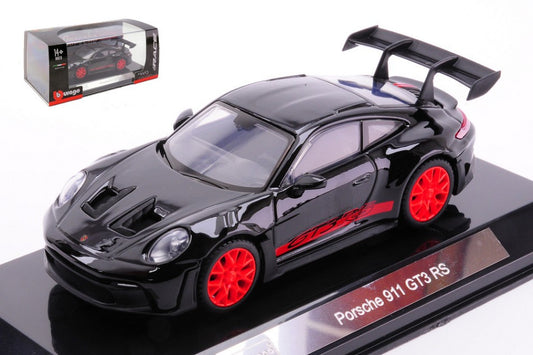 PORSCHE 911 GT3 RS BLACK 1:43 - Burago - BU38313