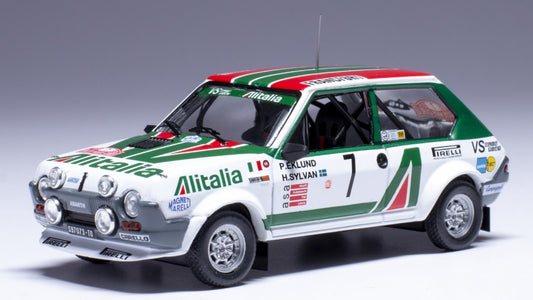 FIAT RITMO 75 ABARTH N.7 RALLY MONTE CARLO 1979 EKLUND-SYLVAN 1:43 - Ixo Model - RAC445A