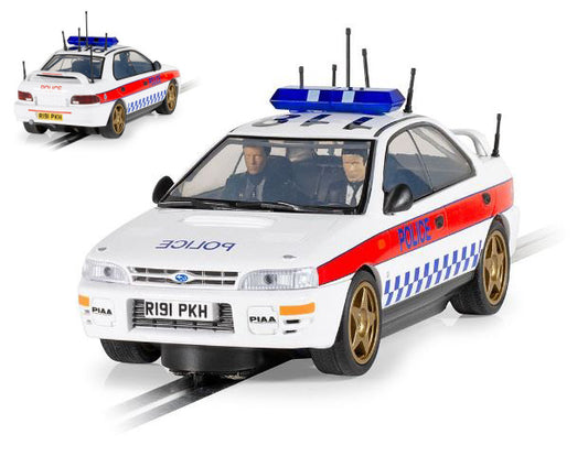 SUBARU IMPREZA WRX POLICE EDITION SLOT 1:32 - Scalextric - C4429