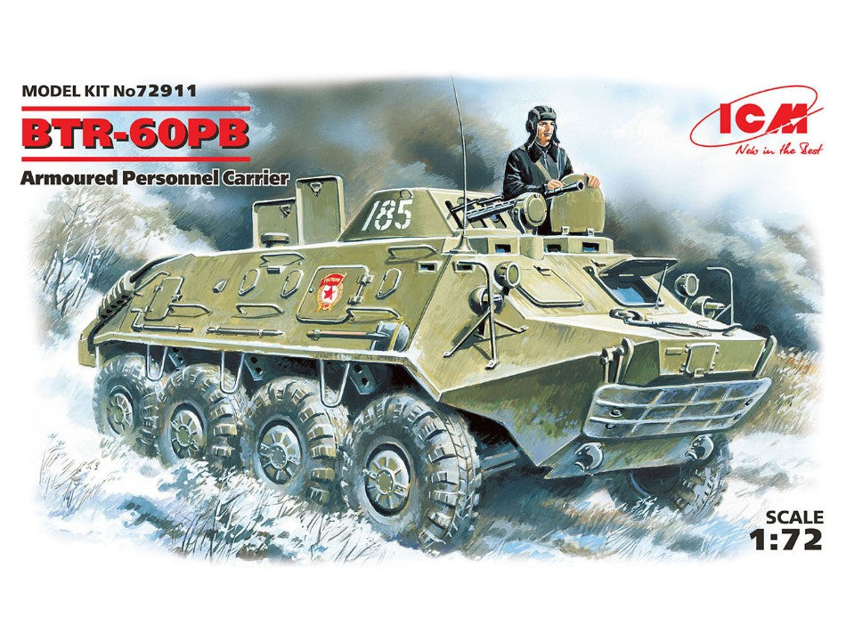 BTR 60 PB ARMOURED PERSONNEL CARRIER KIT 1:72 - ICM - ICM72911