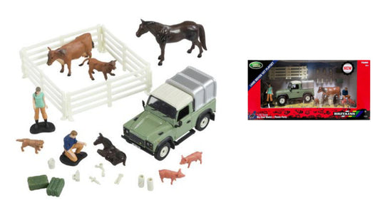 LAND ROVER FARM SET 1:32 - Britains - LC43385