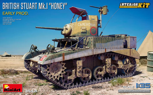 BRITISH STUART Mk.I "HONEY" EARLY PROD. INTERIOR KIT 1:35 - Miniart - MIN35421