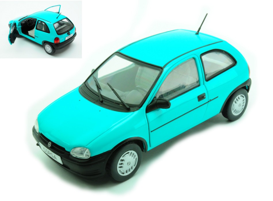 OPEL CORSA B 1993 TURQUOISE 1:24 - Whitebox - WB124226