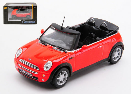 NEW MINI COOPER CABRIOLET 2005 RED 1:43 - Cararama - CA22642