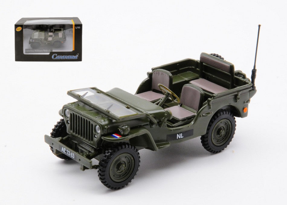 1/4 TON MILITARY VEHICLE NL 1955 OPEN TOP 1:43 - Cararama