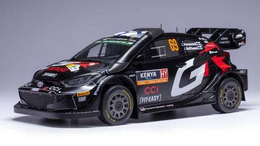 TOYOTA YARIS WRC N.69 SAFARI RALLY KENYA 2024 ROVANPERA-HALTTUNEN 1:18 - Ixo Model - 18RMC206