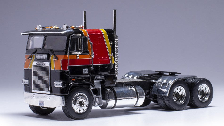 FREIGHTLINER FLA 1993 BLACK/ORANGE 1:43 - Ixo Model - TR215