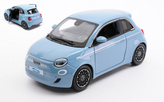 FIAT 500e 2023 LIGHT BLUE 1:24 - Burago - BU21110B