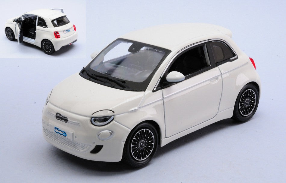 FIAT 500e 2023 LIGHT WHITE 1:24 - Burago - BU21110W