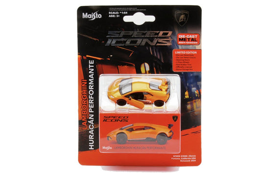 SPEED ICONS LAMBORGHINI HURACAN PERFORMANTE ORANGE 1:64 - Maisto - MI15705O
