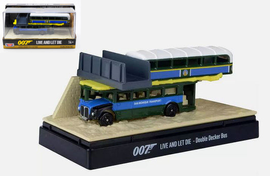 DOUBLE DECKER BUS "LIVE AND LET DIE" 007 JAMES BOND COLLECTION cm 12 - MotorMax - MTM79825