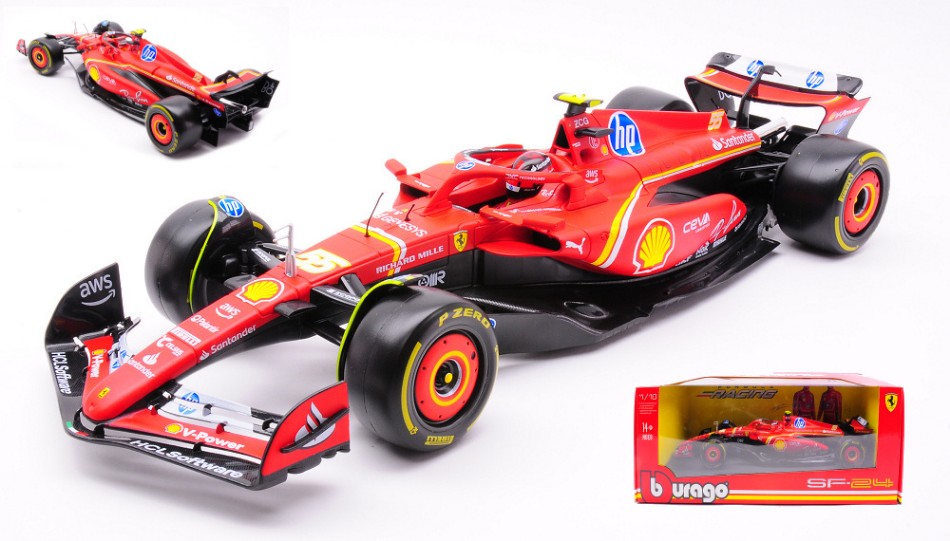 FERRARI SF-24 N.55 F1 2024 CARLOS SAINZ 1:18 - Burago - BU16815S