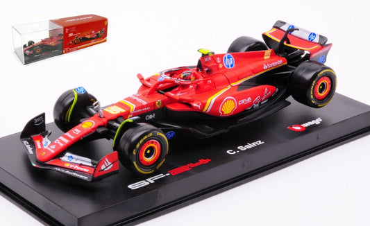 FERRARI SF-24 N.55 F1 2024 CARLOS SAINZ SIGNATURE 1:43 - Burago - BU36843S