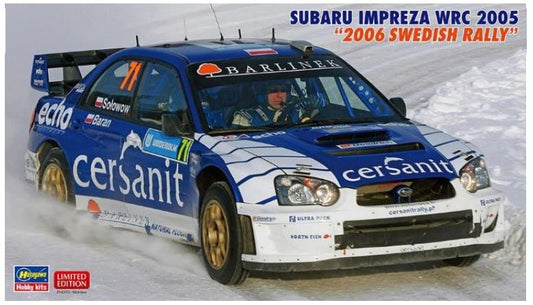 SUBARU IMPREZA WRC 2005, 2006 SWEDEN RALLY KIT 1:24 - Hasegawa - HA20707