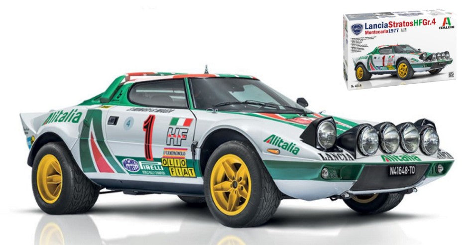 LANCIA STRATOS HF GR.4 RALLY MONTECARLO 1977 KIT 1:12 - Italeri - IT4714