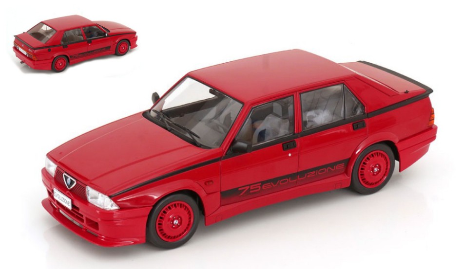 ALFA ROMEO 75 TURBO EVOLUZIONE 1987 RED 1:18 - ModelCarGroup - MCG18428