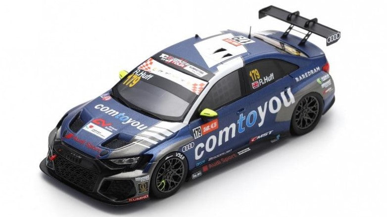 AUDI RS 3 LMS N.179 3rd RACE 1 WORLD TOUR MACAU 2023 ROB HOFF 1:43 - Spark Model - SA252