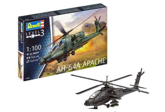 ELICOTTERO AH-64A APACHE KIT 1:100 - Revell - RV04985