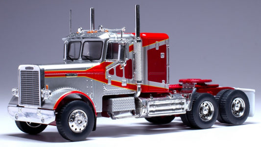 FREIGHTLINER FLC 120 64 T 1977 SILVER/RED 1:43 - Ixo Model - TR200