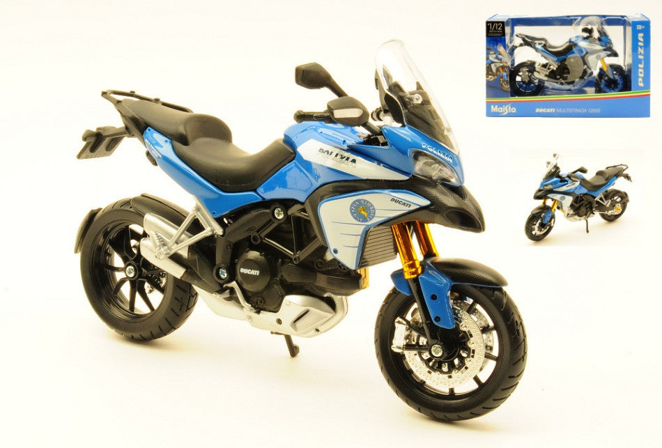 MOTO DUCATI MULTISTRADA POLIZIA ITALIANA 1:12 - Maisto - MI10013POL