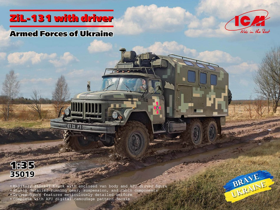 ZIL-131 OF THE ARMED FORCES OF UKRAINE W/DRIVER KIT 1:35 - ICM - ICM35019