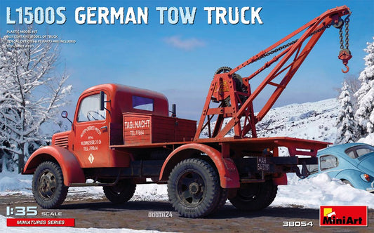 L1500S GERMAN TOW TRUCK KIT 1:35 - Miniart - MIN38054