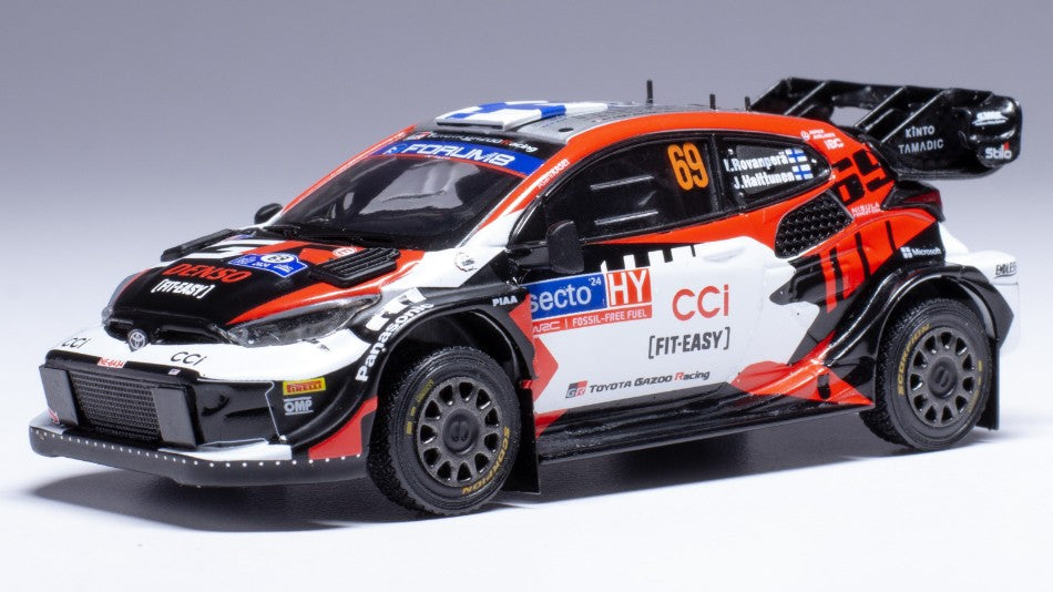 TOYOTA GR YARIS WRC N.69 RALLY FINLAND 2024 ROVANPERA-HALTTUNEN 1:43 - Ixo Model - RAM947