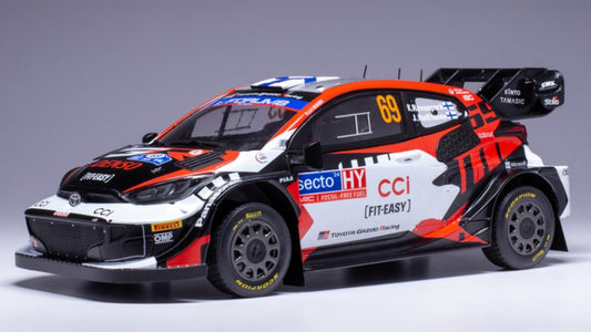TOYOTA GR YARIS WRC N.69 RALLY FINLAND 2024 ROVANPERA/HALTTUNEN 1:18 - Ixo Model - 18RMC218