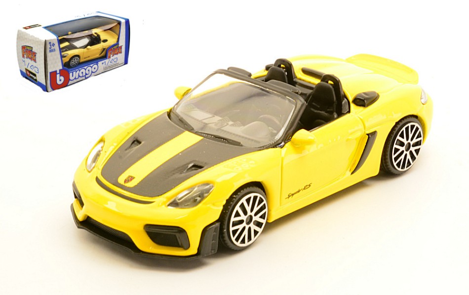 PORSCHE 718 SPYDER RS 2024 YELLOW 1:43 - Burago - BU30472Y