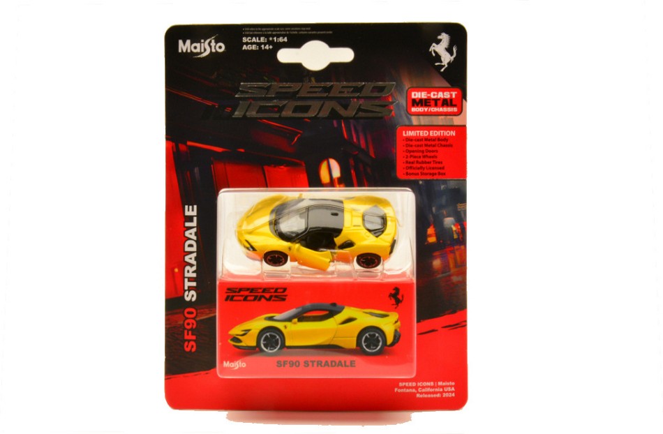 FERRARI SF90 STRADALE YELLOW 1:64 - Maisto - MI15703Y