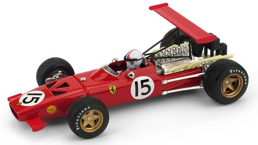 FERRARI CHRIS AMON 1969 N.15 SPAIN GP W/PILOTE 1:43 - Brumm - BM0301CH