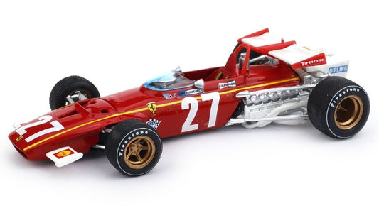 FERRARI 312 B J.ICKX 1970 N.27 8th BELGIUM GP 1:43 - Brumm - BM0444