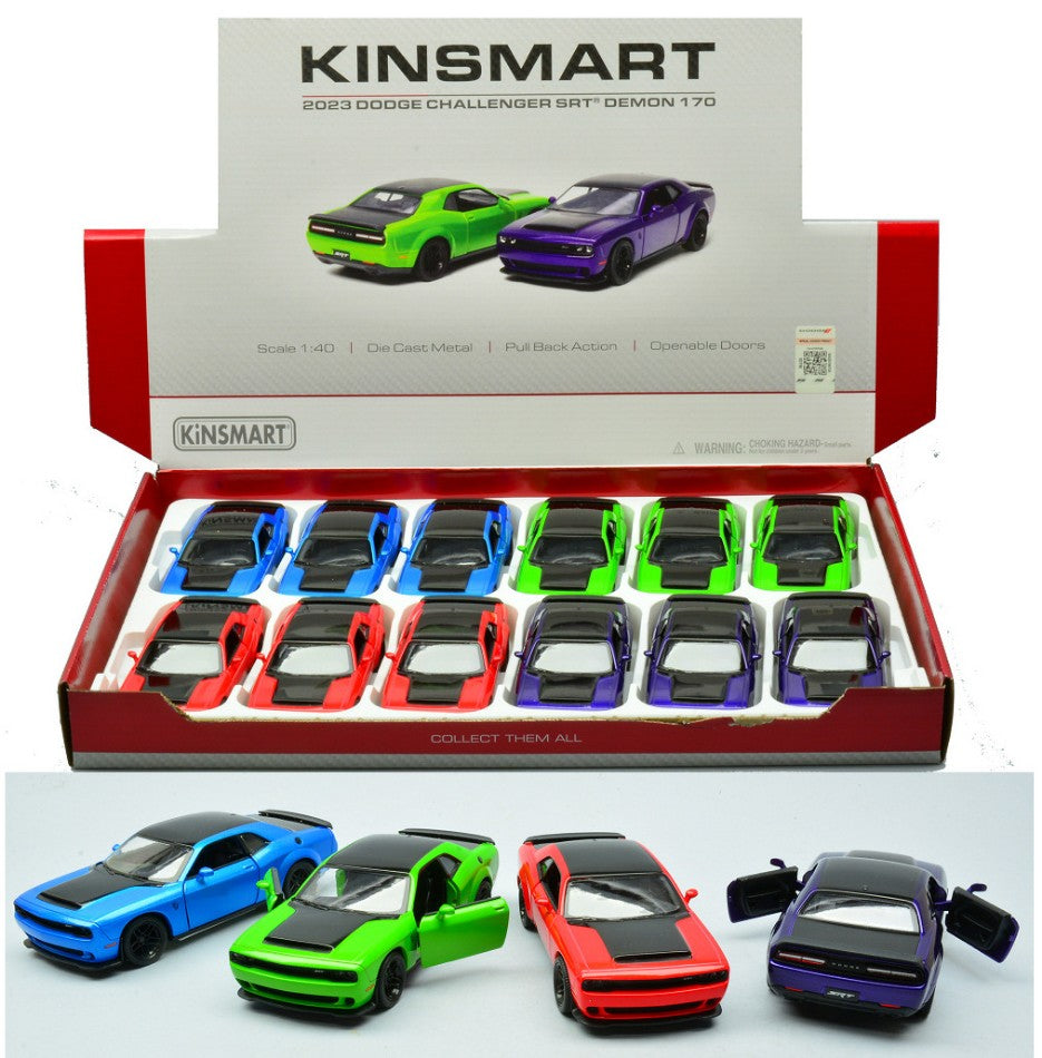 DODGE CHALLENGER COL.ASS. cm 12 1:40 5461D - Kinsmart - KT18084