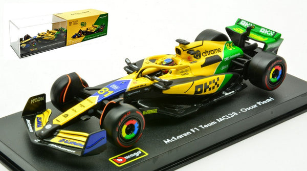 McLaren - F1 MCL 38 n°81 (2024) 1:43 - 2nd Monaco GP - O. Piastri - Signature - BBurago