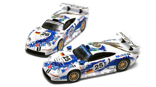 PORSCHE 911 GT1 N.25 + N.26 LE MANS 1996 SET 1:64 - Spark Model - YCOMBO64013